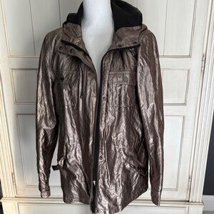 Calvin Klein Metallic Brown Raincoat